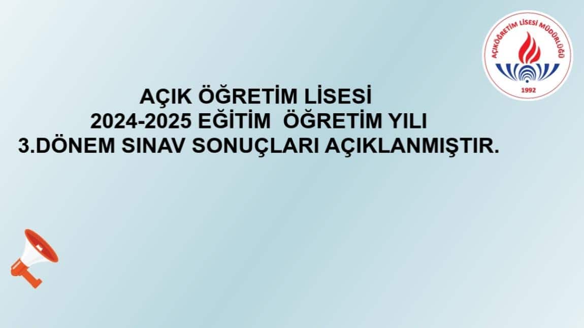 ÖNEMLİ DUYURU