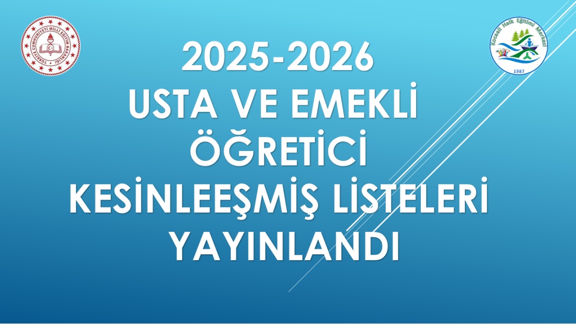 ÖNEMLİ DUYURU